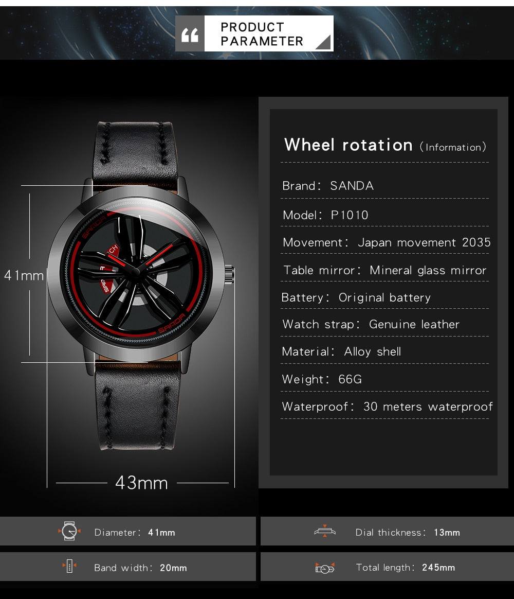 Rotating Car Wheel Wrist Watch for Men - Premium Watches from Dressmycell.com - Just $40.00! Shop now at Dressmycell.com Rotating Car Wheel Wrist Watch for Men - Premium Watches from Dressmycell.com - Just $40.00! Shop now at Dressmycell.com